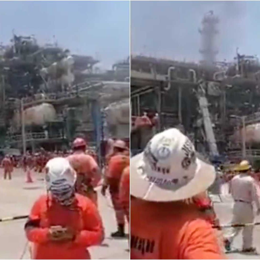 Se observó una columna de humo por el incendio.