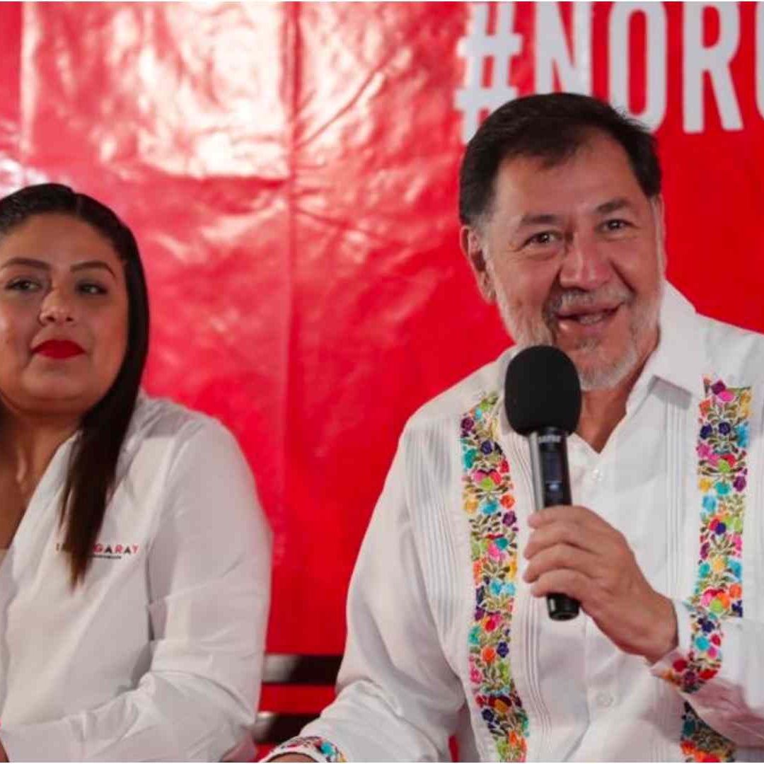 Gerardo Fernández Noroña en conferencia desde Tlaxcala