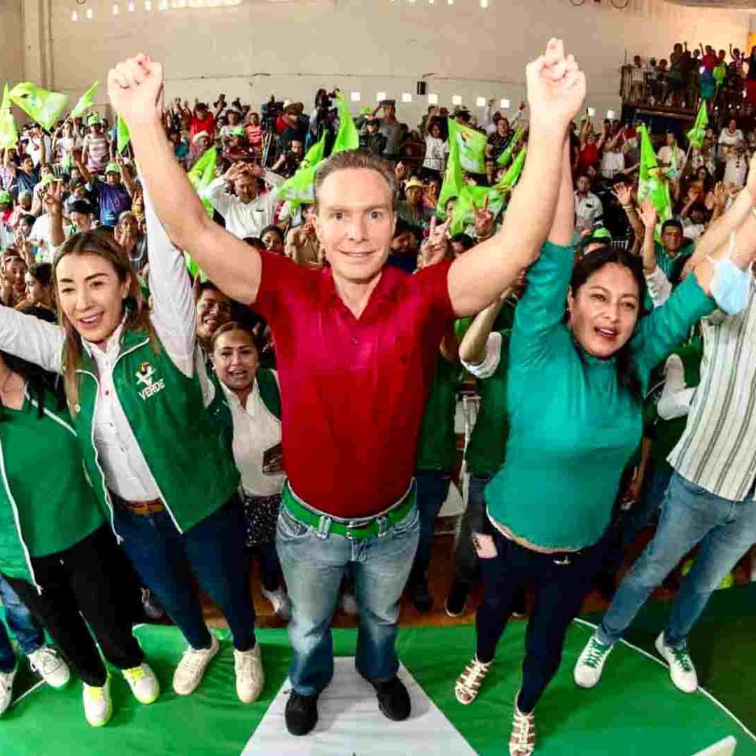 Manuel Velasco durante un evento en Malinalco.