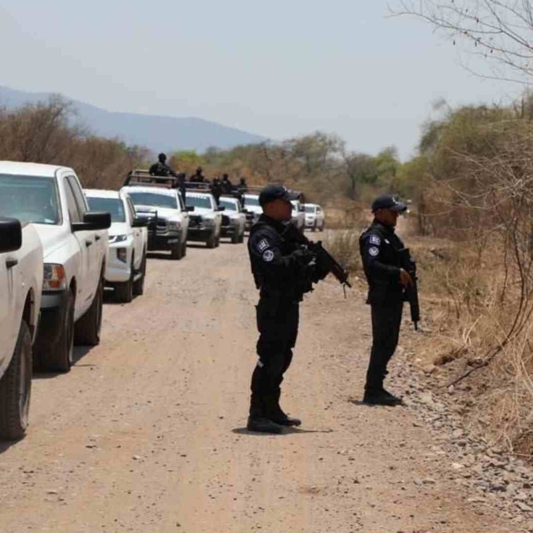 Operativo de seguridad en Michoacán.