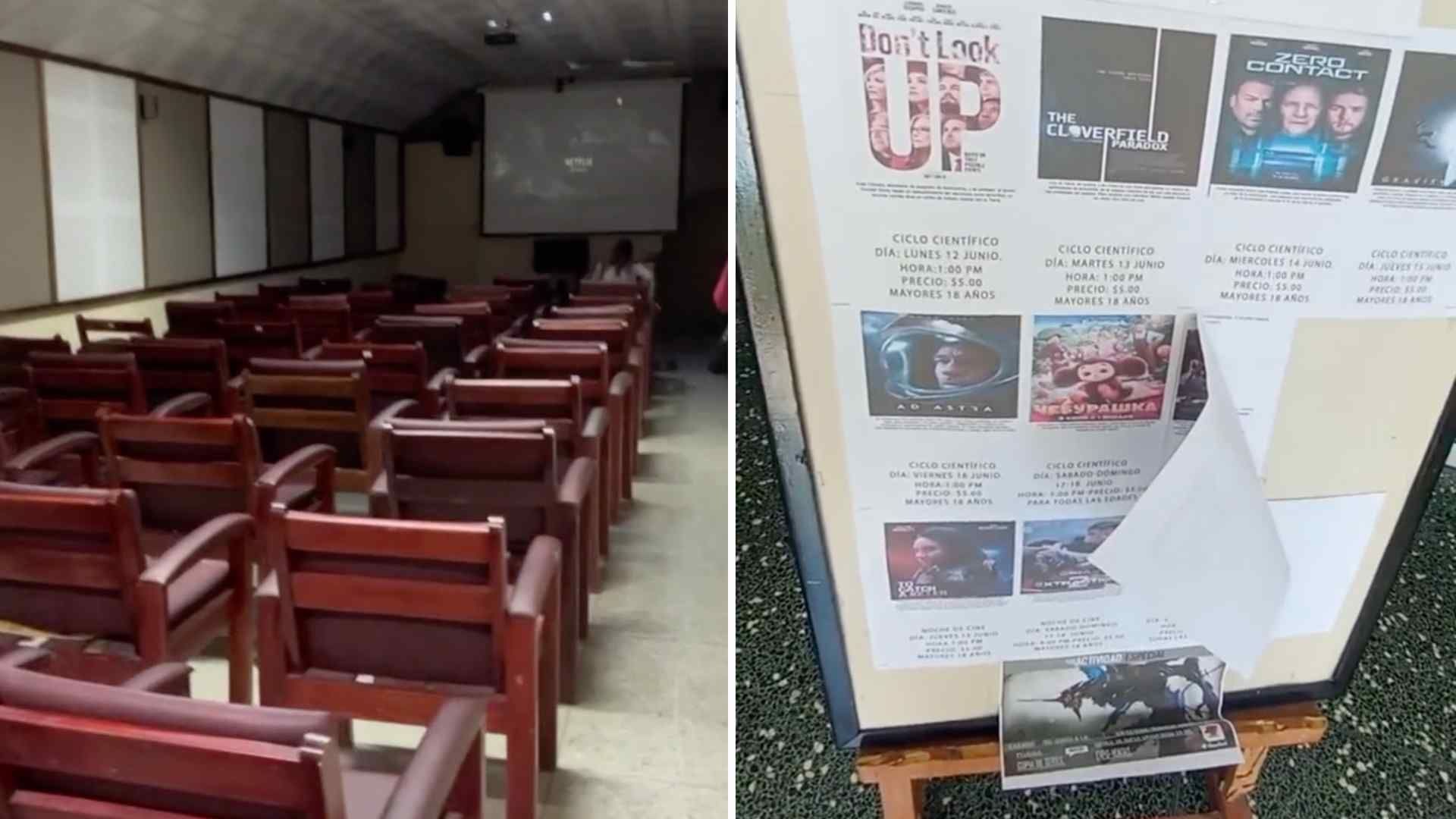 Tiktoker muestra cómo es ir al cine en Cuba