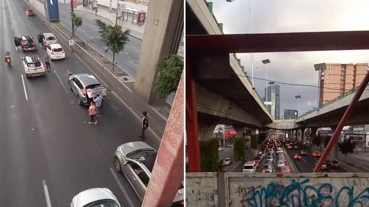 Conductores detienen Periférico para salvar a perrito