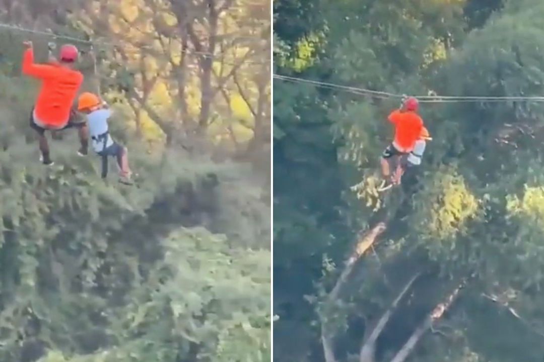 Cae Niño de Tirolesa en Monterrey; Menor Sale Ileso