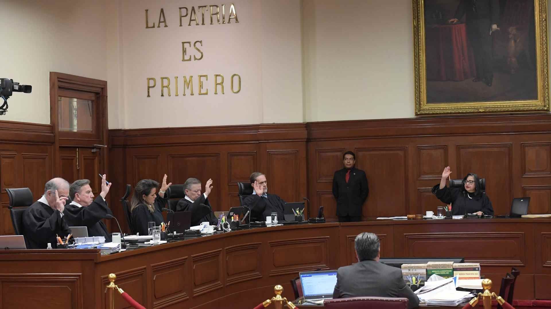 Sesión del pleno de la SCJN