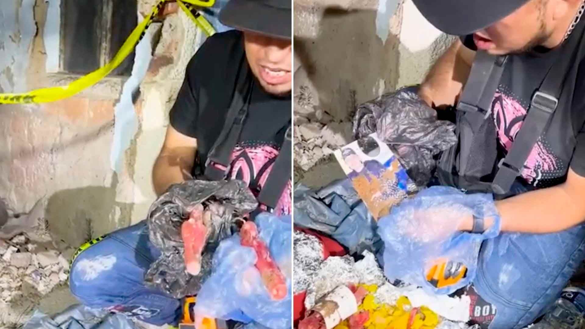 Video: Hallan Supuesta Brujería para Peso Pluma en Panteón