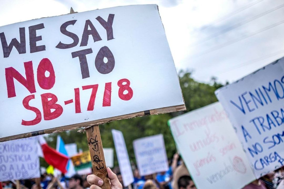 Manifestaciones en Florida contra la Ley Migratoria SB1718
