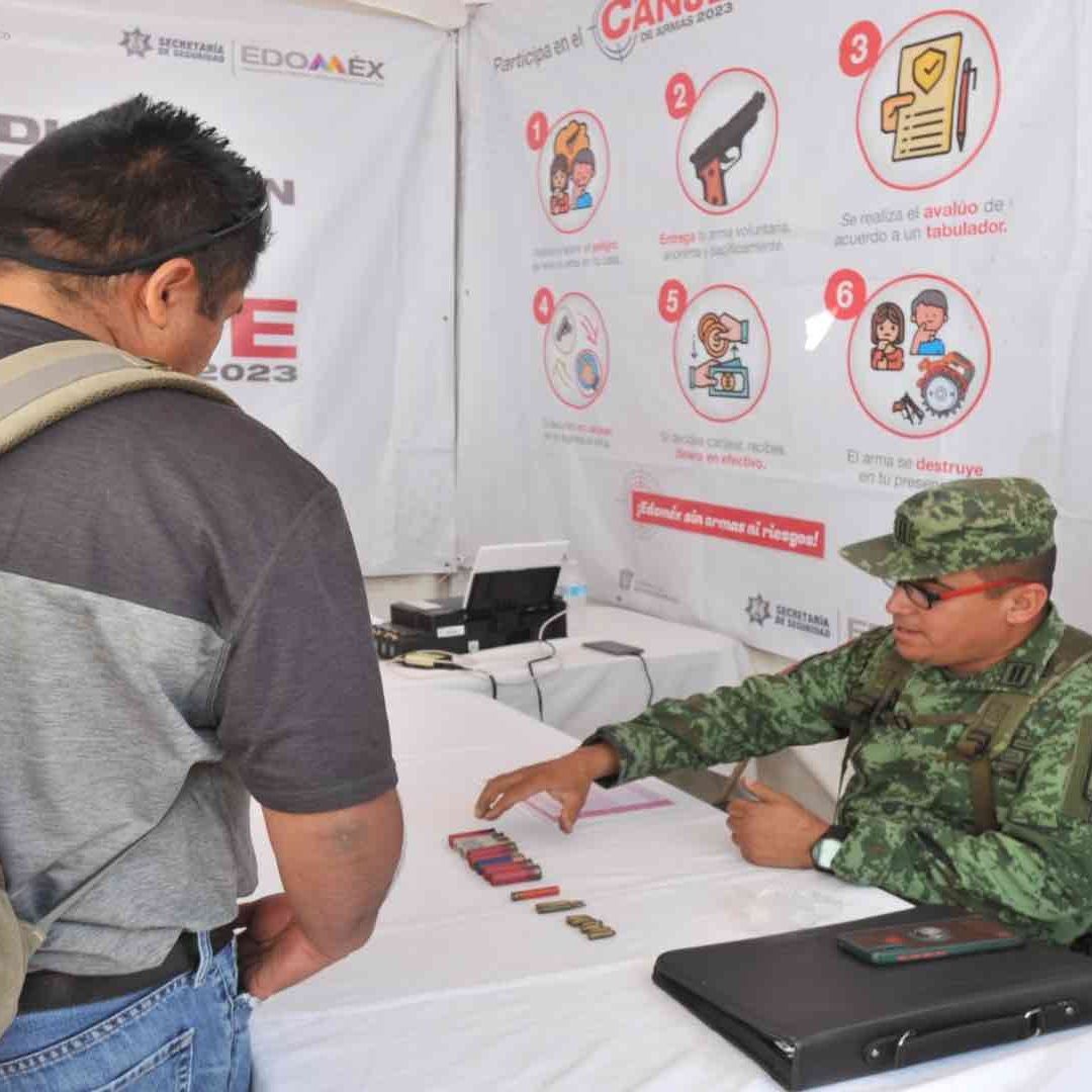 La gente ha recibido en total dos millones 718 mil 467 pesos con programa Canje de Armas