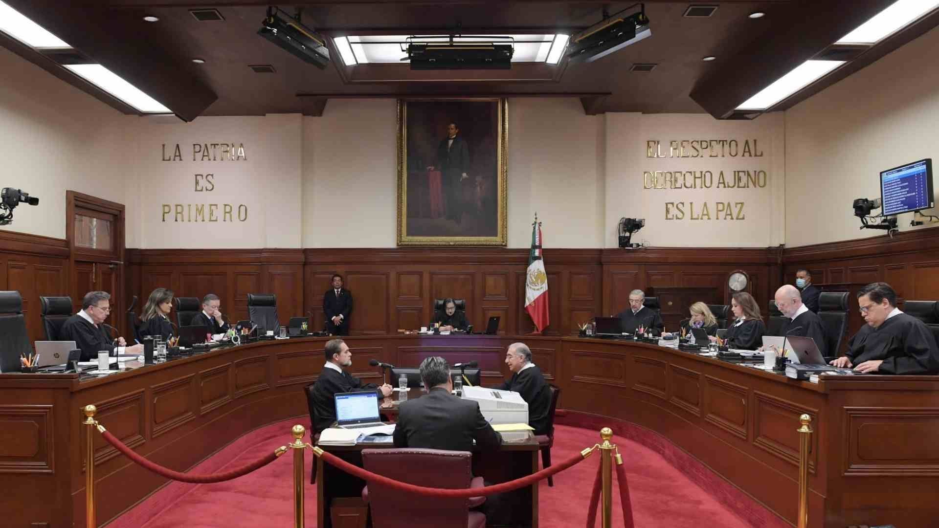 Sesión de la Suprema Corte de Justicia de la Nación