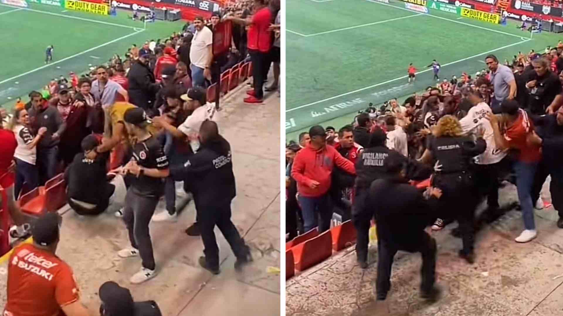 Pelea entre aficionados en estadio de Xolos sigue abriendo paso a la violencia