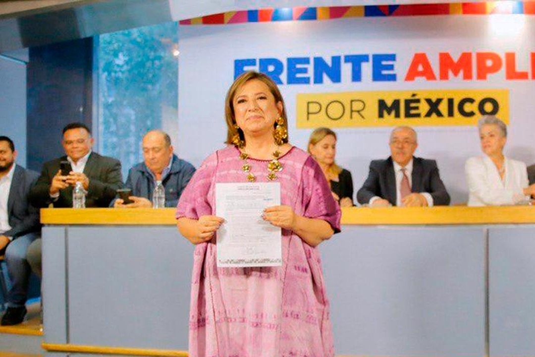 Xóchitl Gálvez formaliza registro como aspirante a responsable del Frente Opositor