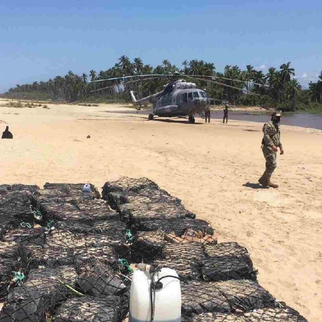 Cocaína asegurada en Acapulco.