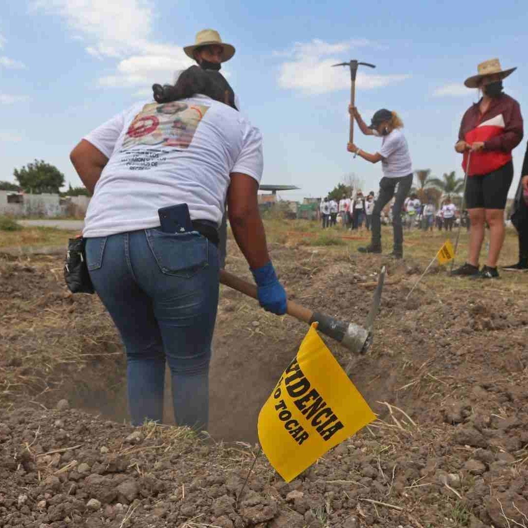 Madres buscadoras en Tlajomulco de Zúñiga
