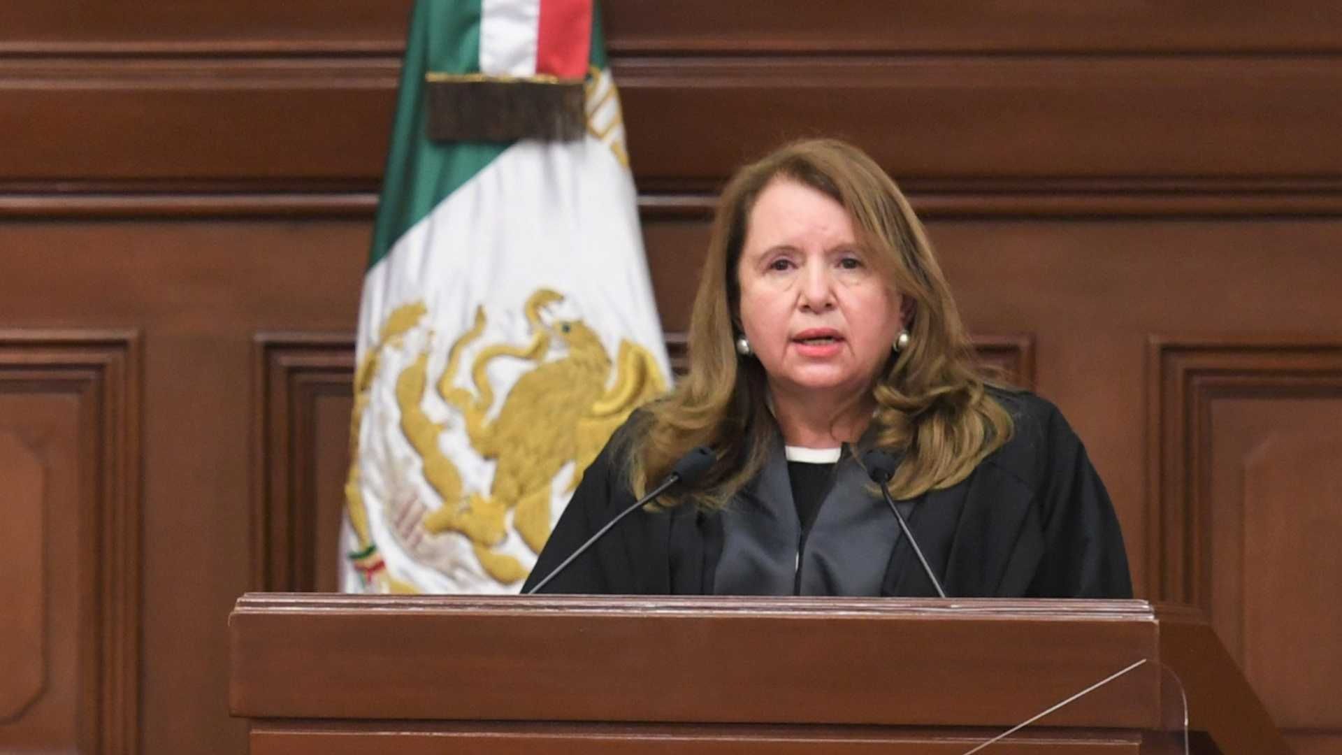 Loretta Ortiz Ahlf en el pleno de la SCJN