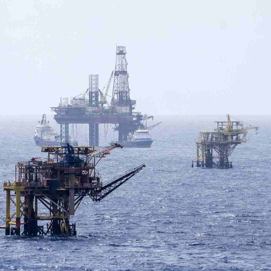 Plataformas de extracción de Pemex en el Golfo de México