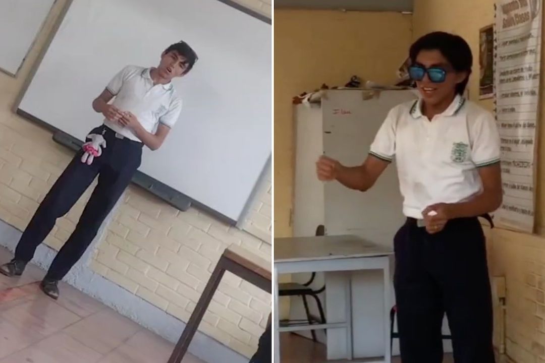 Alumno de secundaria canta como José José