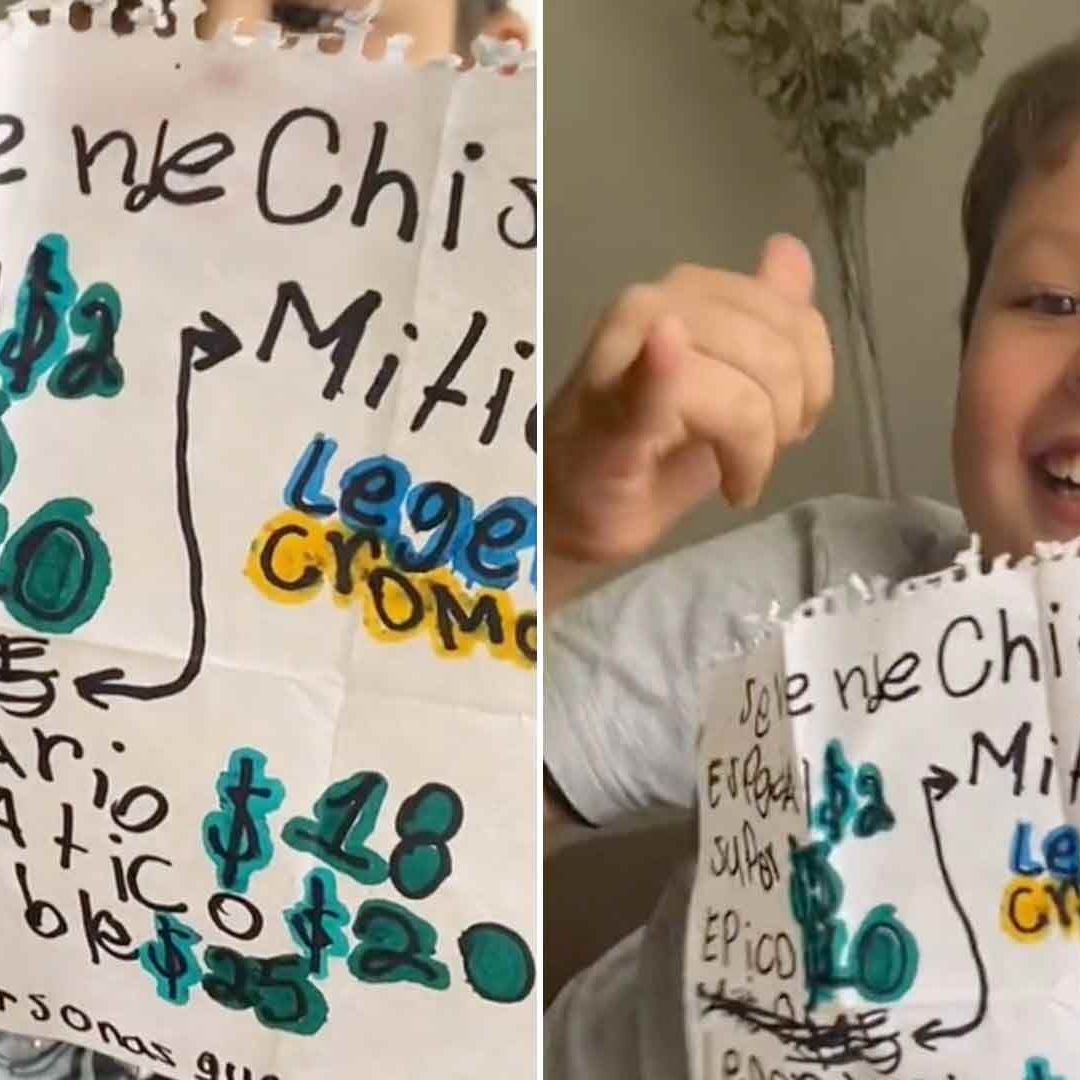 Video: Niño Vende Chismes y su Promoción se Hace Viral en TikTok