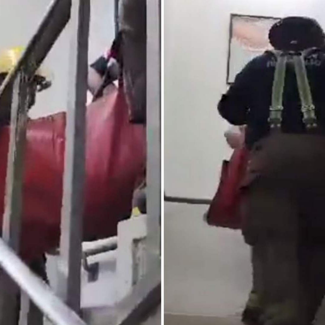 Bomberos tuvieron que subir a un paciente en camilla por las escaleras, debido a que el elevador presentó fallas en Hermosillo, Sonora