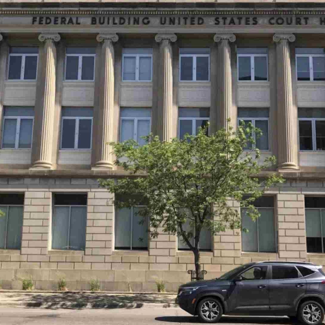 Corte federal en Dakota del Norte, donde el sicario mexicano, Juan Sillas Rocha, se declaró culpable de diversos cargos