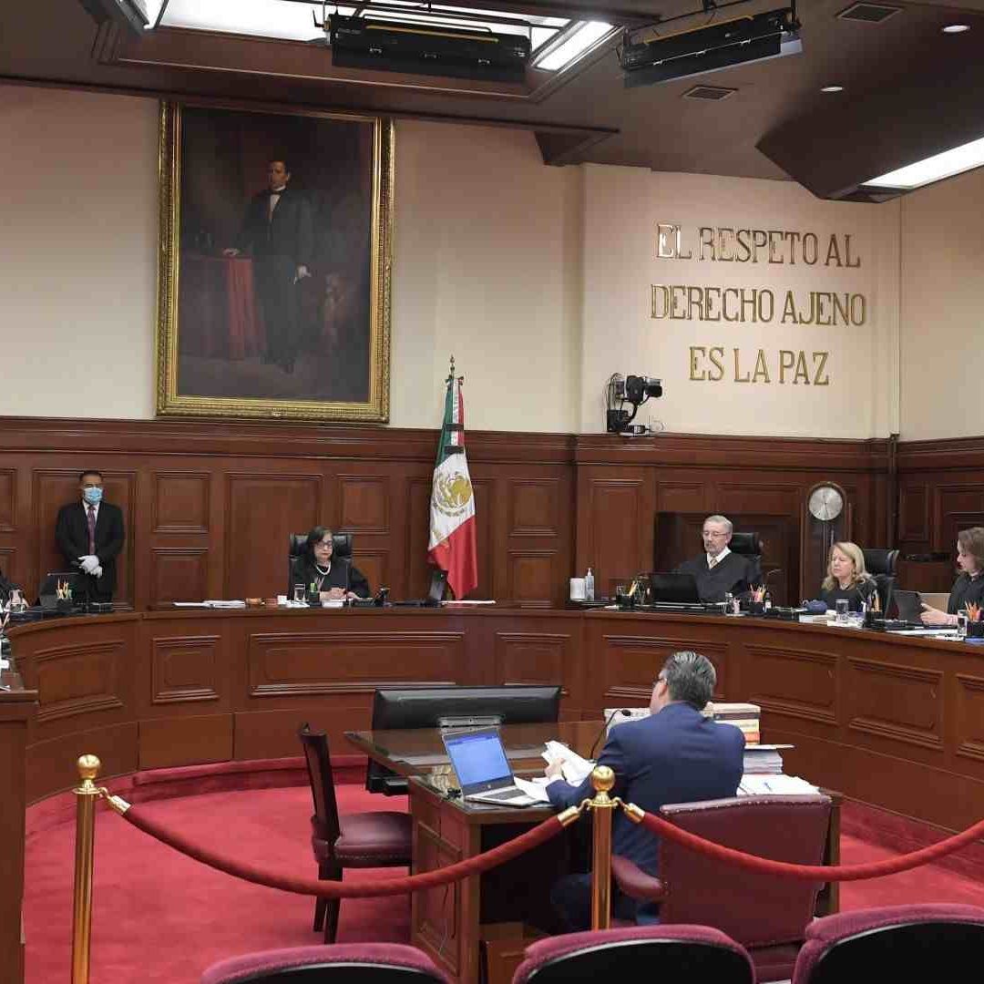 Pleno de la Corte durante la sesión de los ministros.