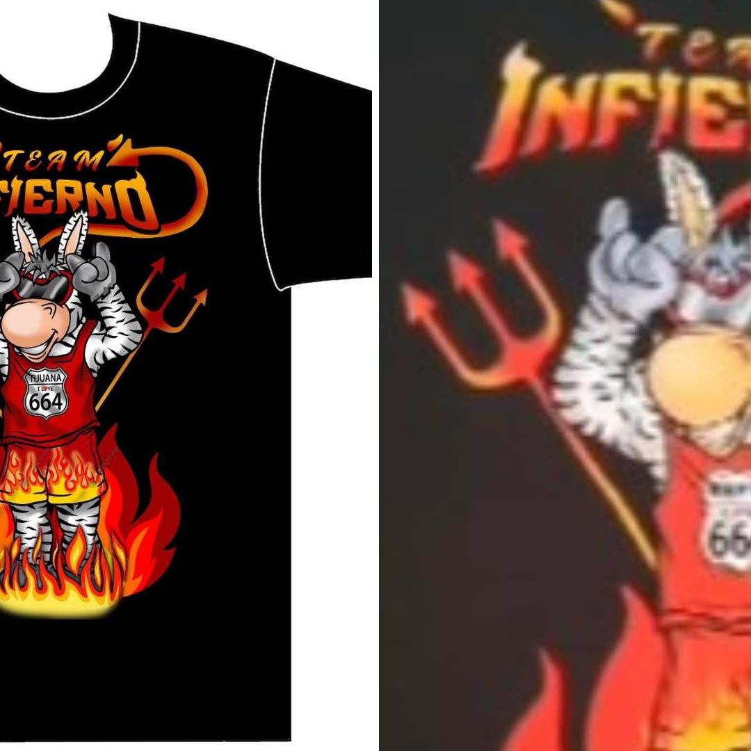Marca tijuanense se inspira en el Team Infierno de La Casa de los Famosos y crea playera