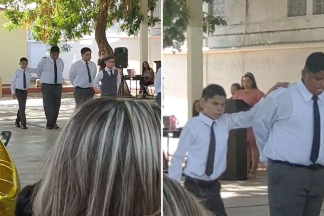 Video: Niño Ayuda a Su Amigo Invidente a Bailar Vals de Graduación