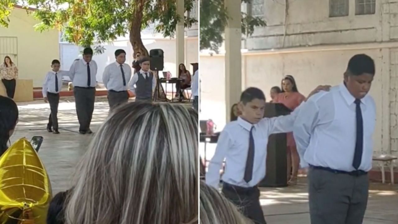 Video: Niño Ayuda a Su Amigo Invidente a Bailar Vals de Graduación