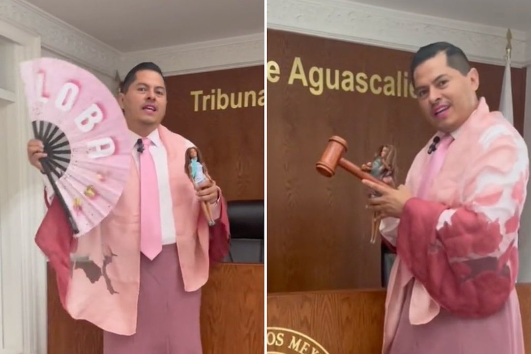 Ociel Baena se presenta como Barbie magistrade en TikTok