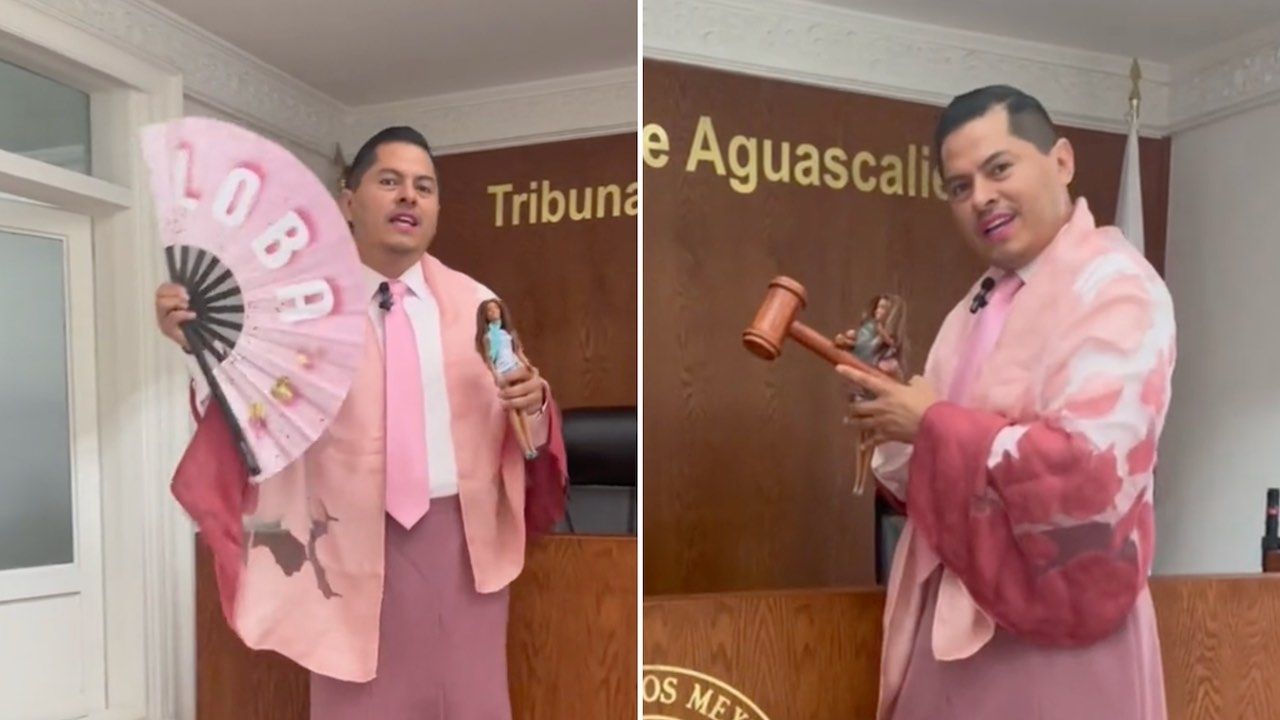 Ociel Baena se presenta como Barbie magistrade en TikTok