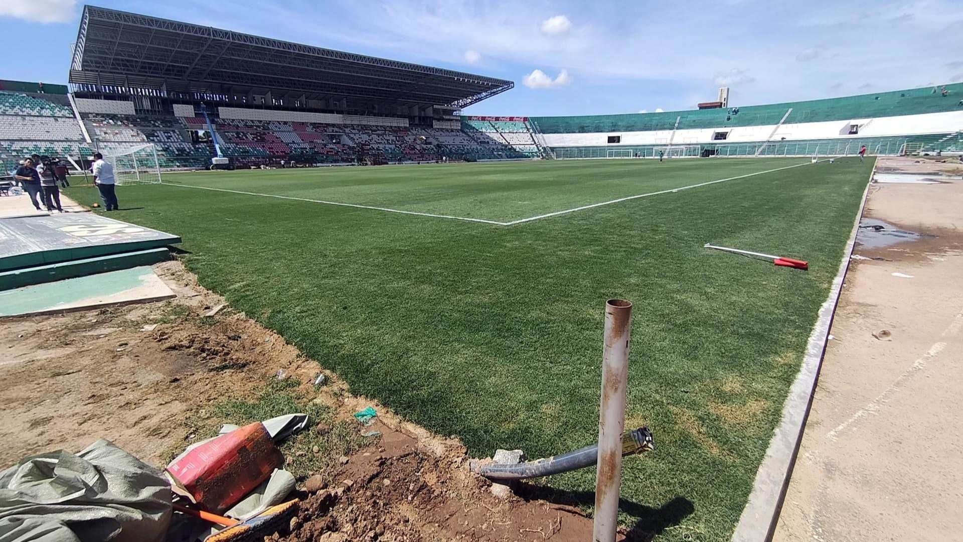 Así luce actualmente el estadio Ramón Tahuichi Aguilera, ubicado en Santa Cruz, previo al partido Bolivia vs México.