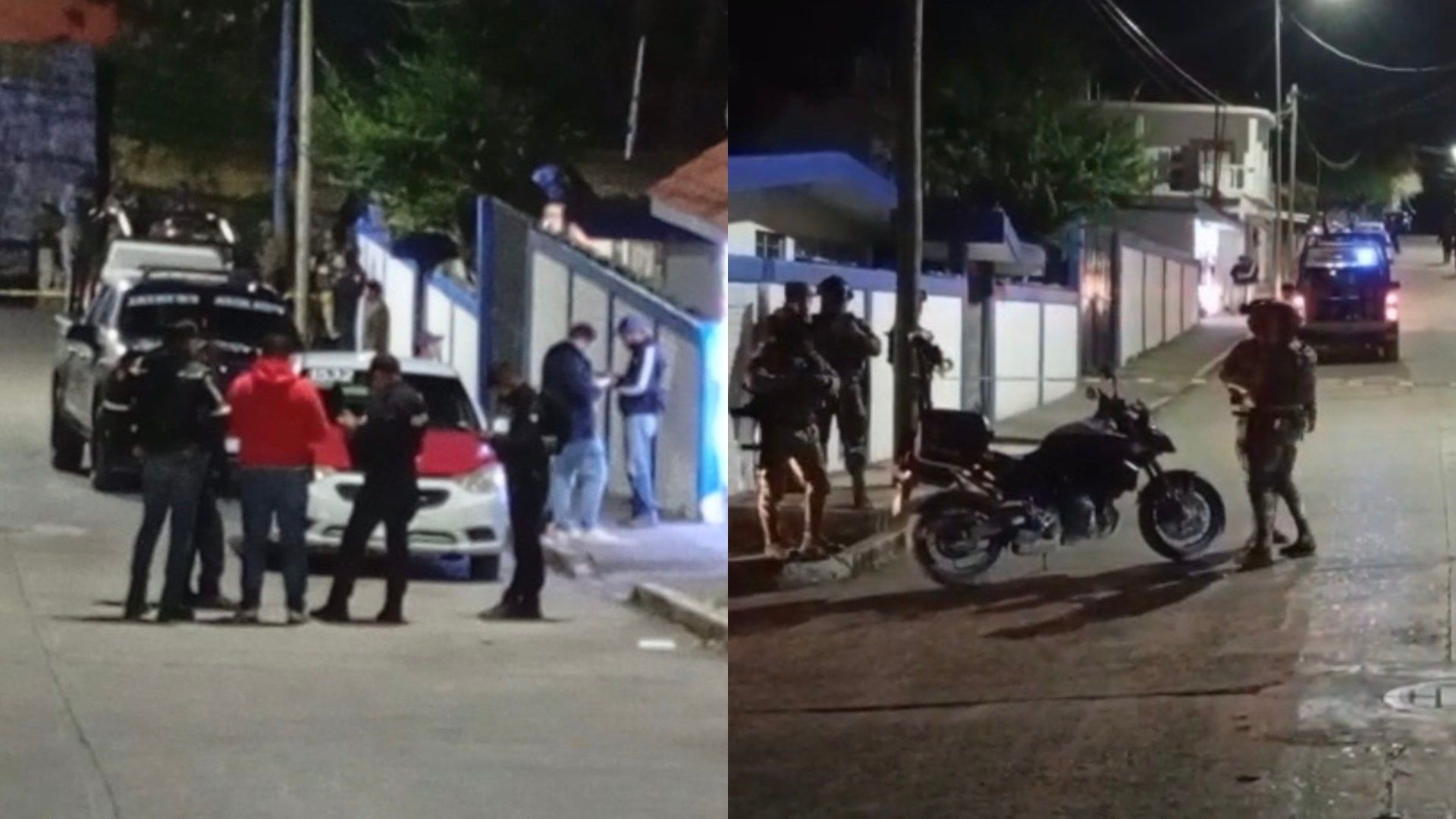 Activan operativo de seguridad tras ataque armado contra un sitio de taxis denominado "Platinum", ubicado en la colonia Benito Juárez en Tuxpan, Veracruz