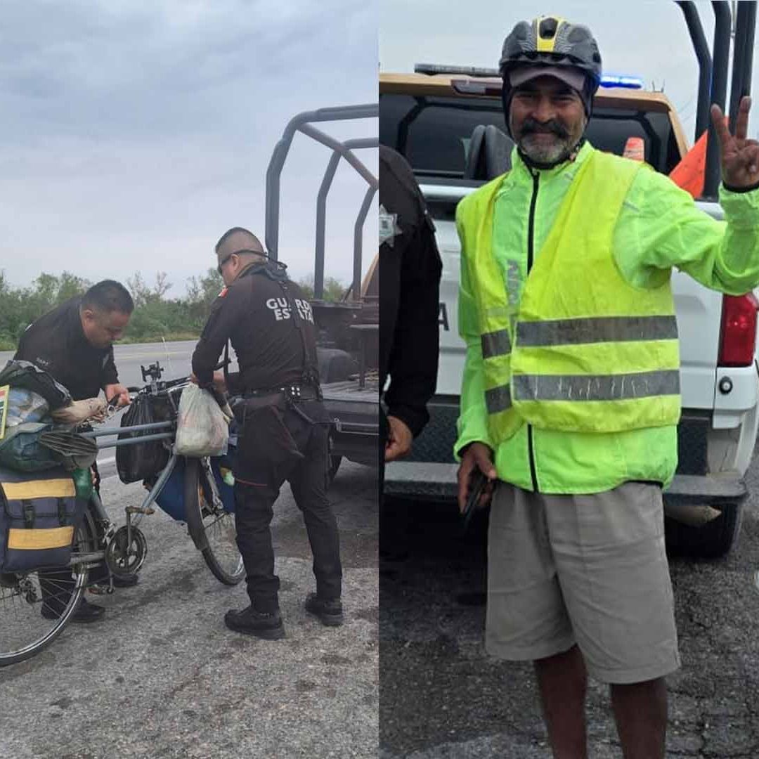Desde Argentina Hasta Canadá: Ciclista de la India Recorre Carretera de Tamaulipas