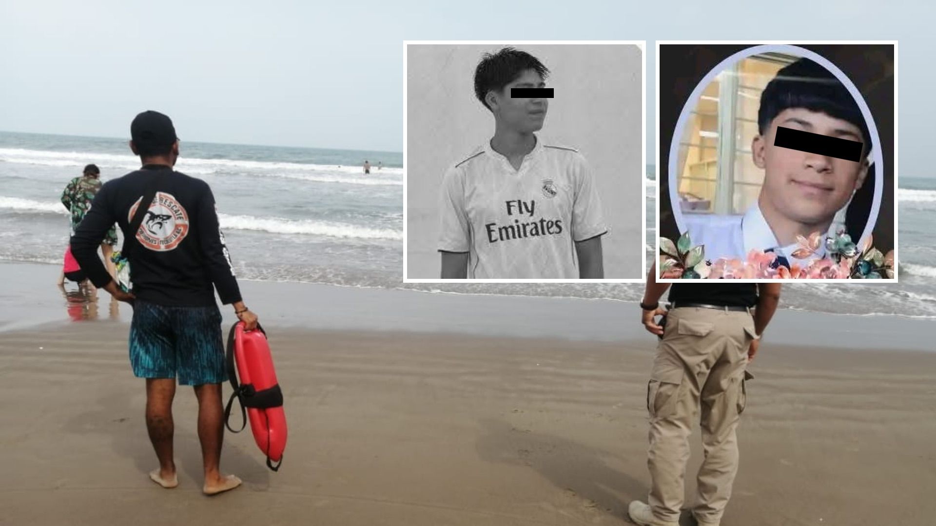 Dos Adolescentes Ahogados Muertos Poblanos Teziutlán Puebla en Playa Costa Esmeralda Veracruz