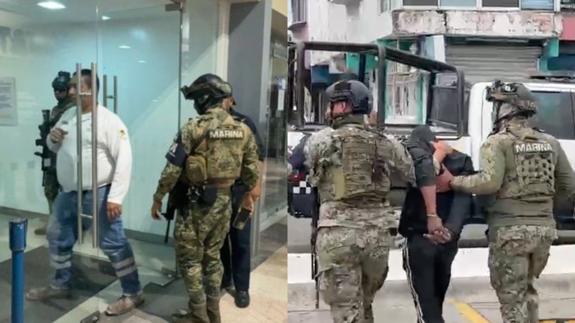 Intento de robo en sucursal bancaria en plaza comercial deja una persona detenida y una lesionada en Veracruz.