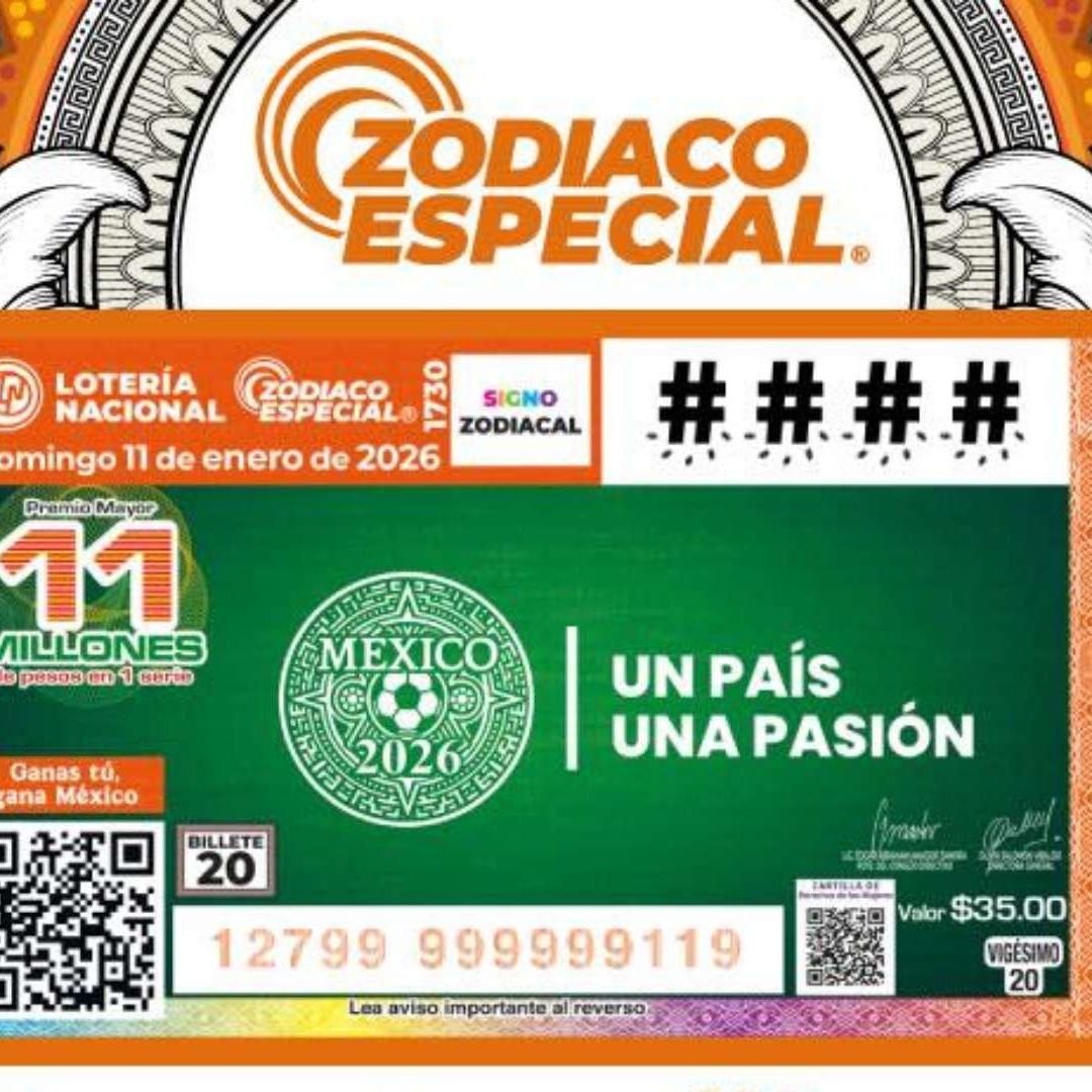 Conoce Dónde Cayó el Premio Mayor de Lotería Nacional 11 de Enero 2026 en Sorteo Zodiaco Especial 1730