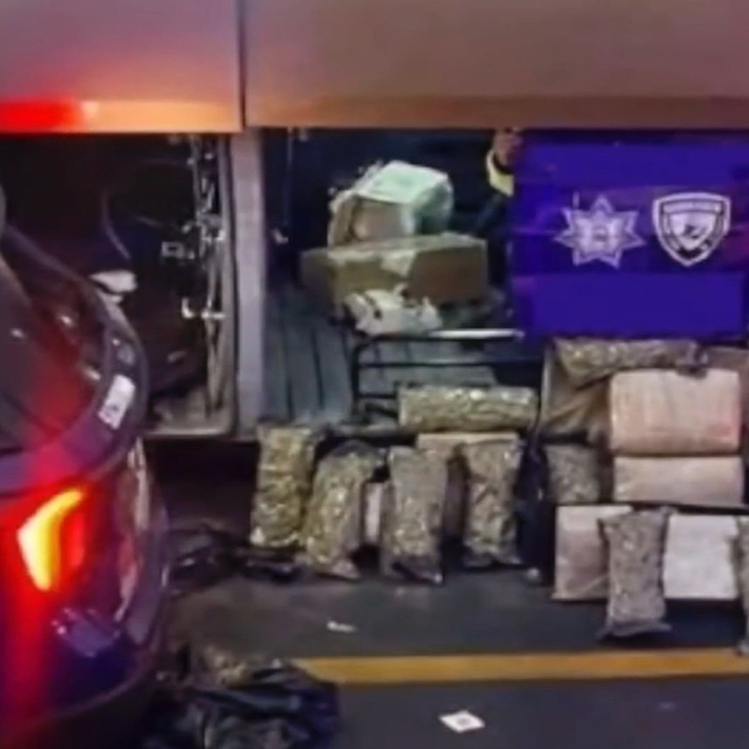 Encuentran 30 Mil Dosis de Marihuana en Camión de Pasajeros en Salamanca Guanajuato