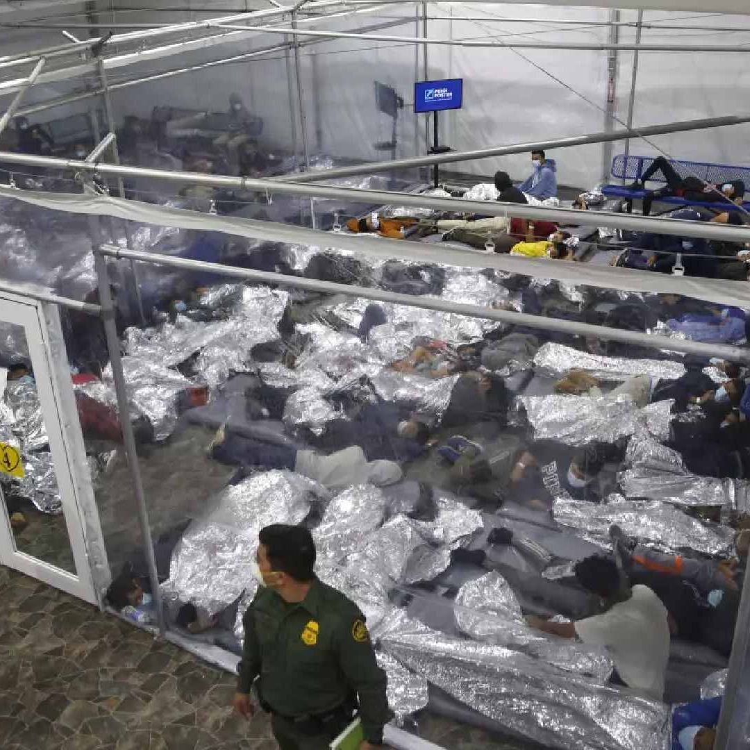 Centro de detención del Departamento de Seguridad Nacional de Donna, Texas. (Associated Press)