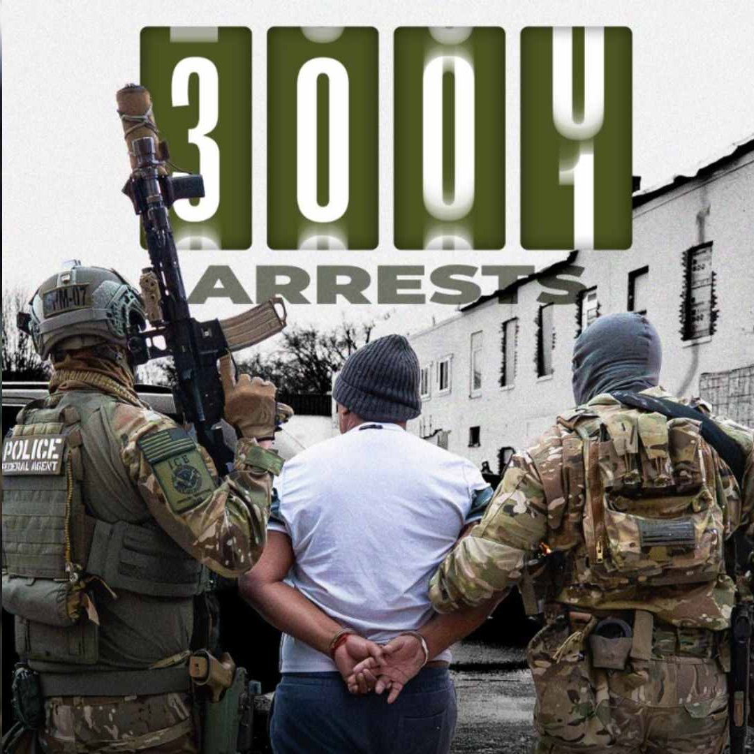 Suman 3 mil detenidos por ICE en Minneapolis. Foto: @ICEgov