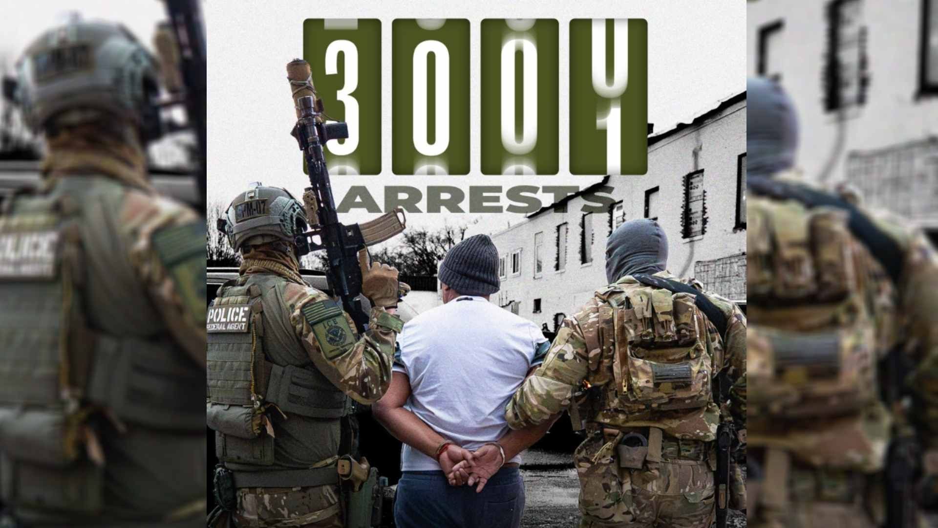 Suman 3 mil detenidos por ICE en Minneapolis. Foto: @ICEgov