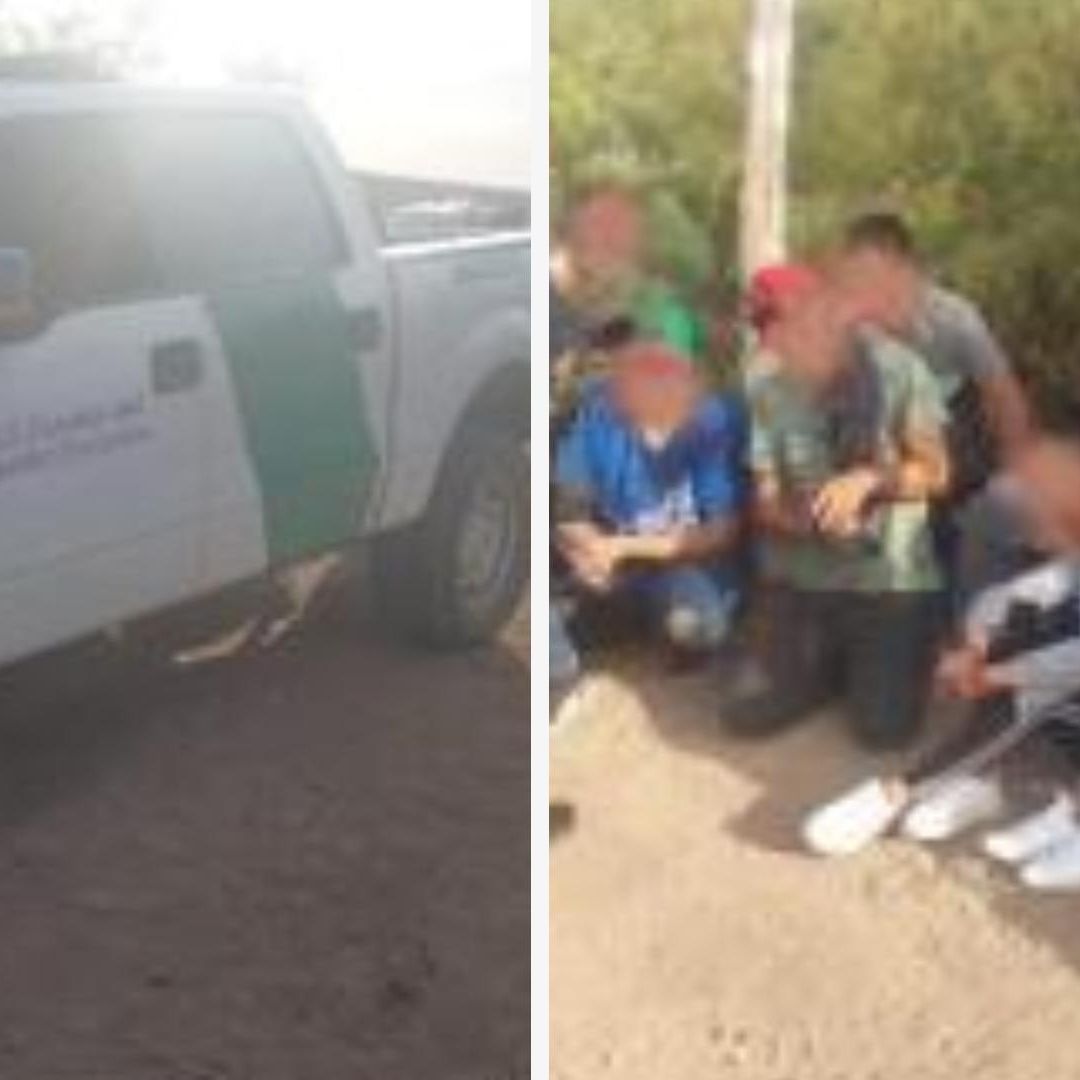 Los 17 migrantes y el vehículo clonado fueron asegurados en México