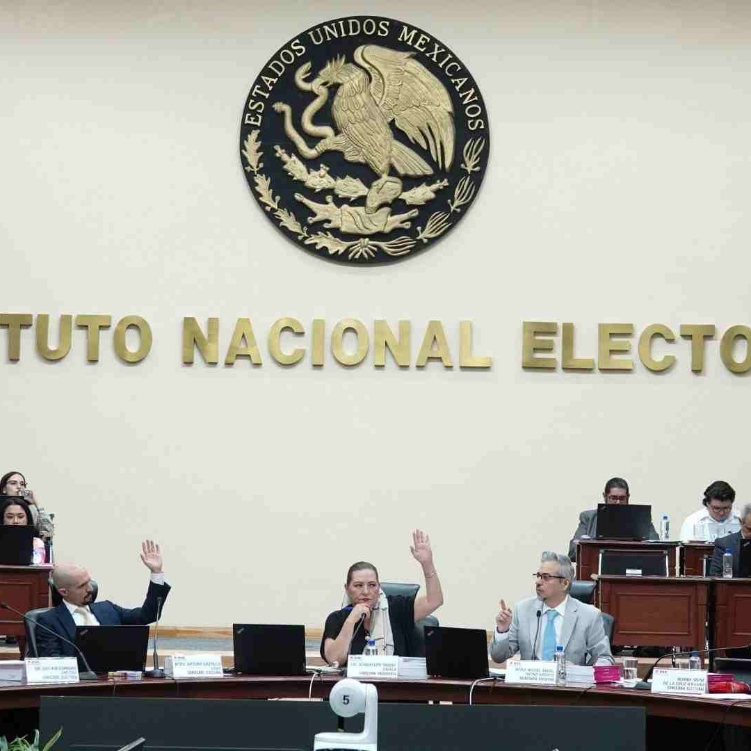 Sesión del Instituto Nacional Electoral (INE)