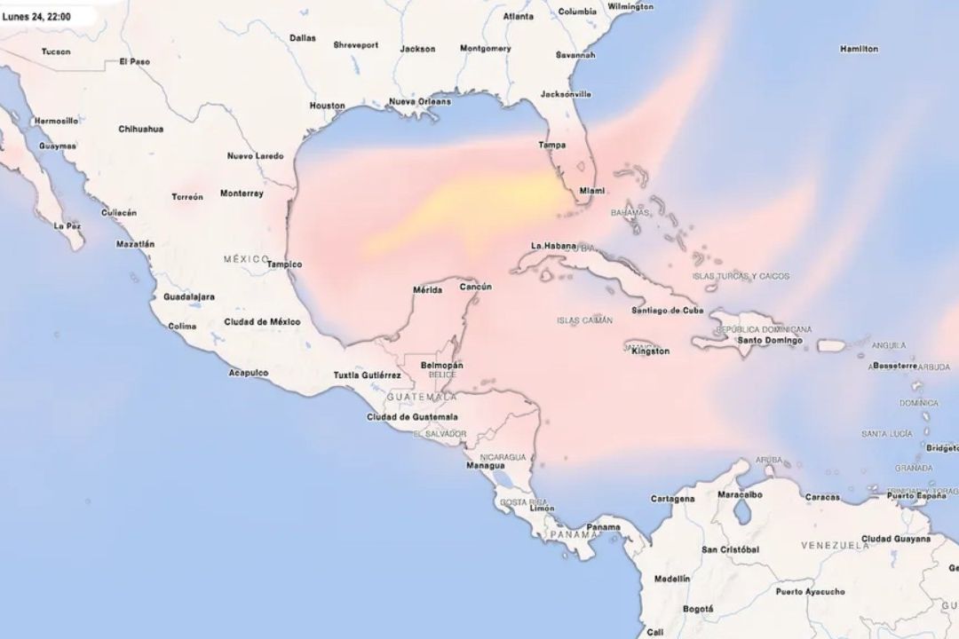 Atardeceres rojizos en Campeche por el polvo del Sahara