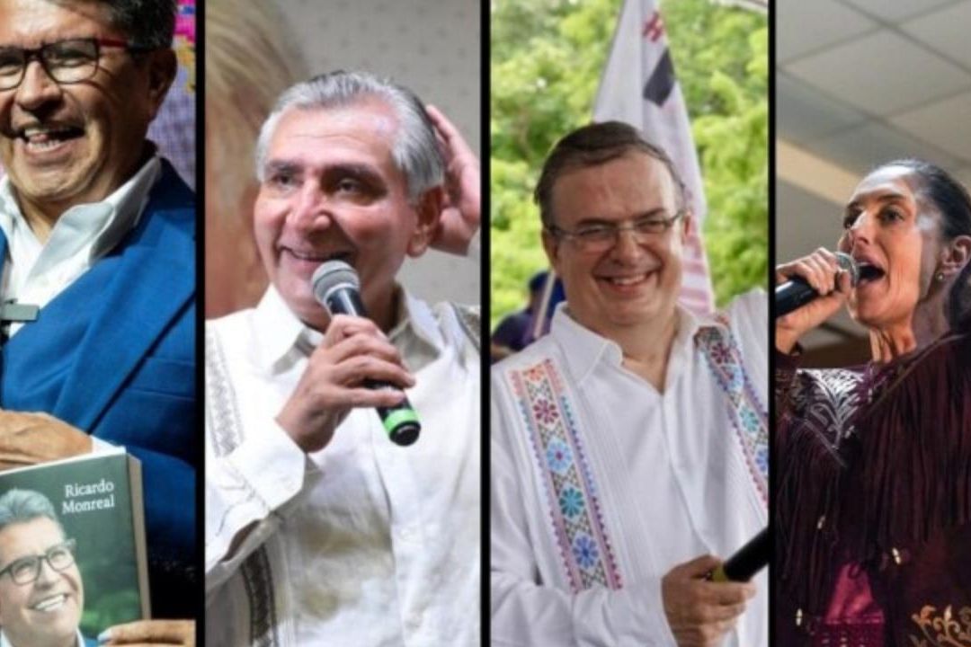 Los aspirantes de Morena Ricardo Monreal, Adán Augusto López, Marcelo Ebrard y Claudia Sheinbaum continuaron este sábado 29 de julio sus giras por el país