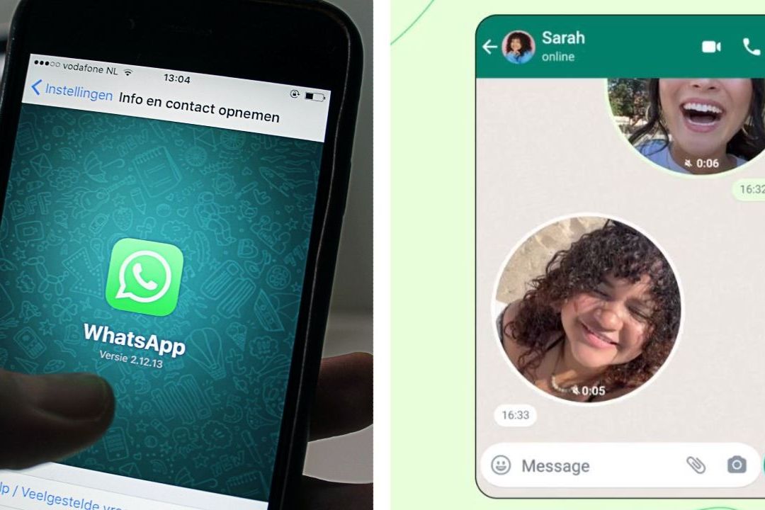 Así se crean los nuevos mensajes de video de WhatsApp