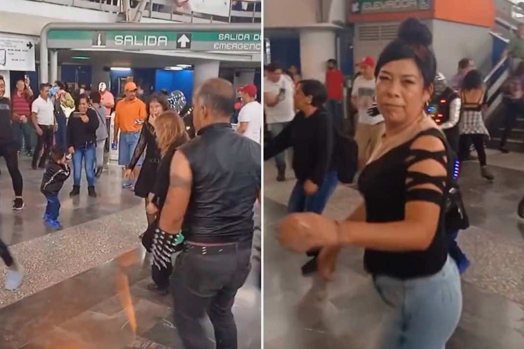 Arman baile con música high energy en el Metro San Lázaro