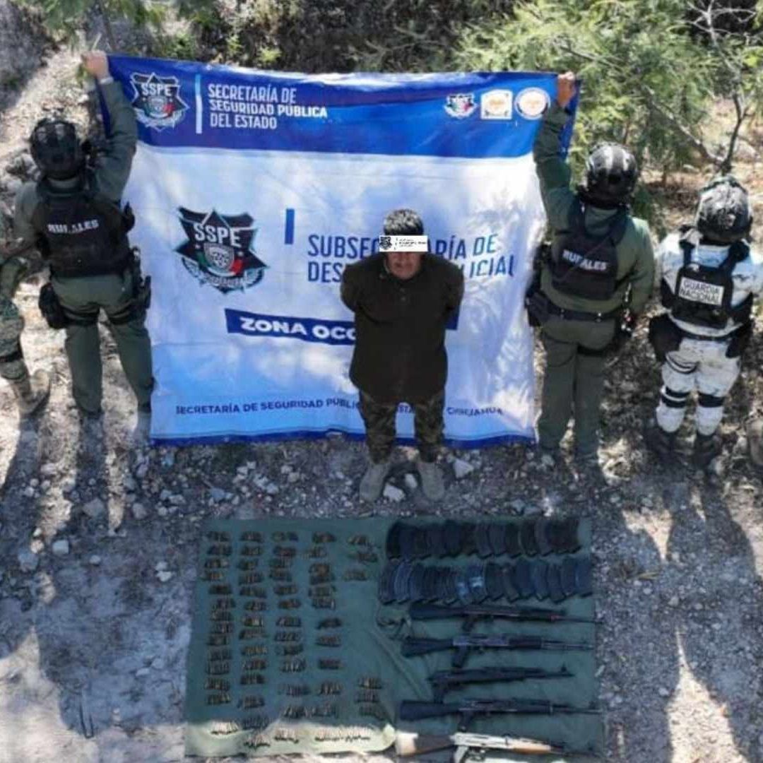 Detienen en Moris Chihuahua a Hombre con Arsenal Tras Enfrentamiento Armado