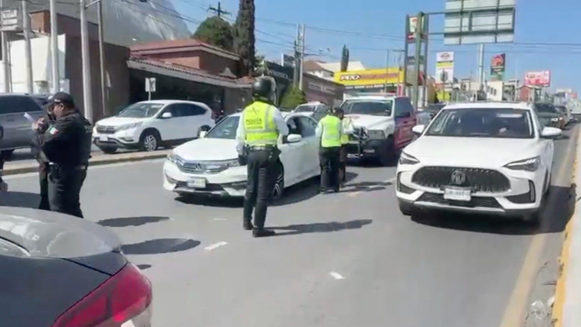 Accidente avenida Paseo de los Leones