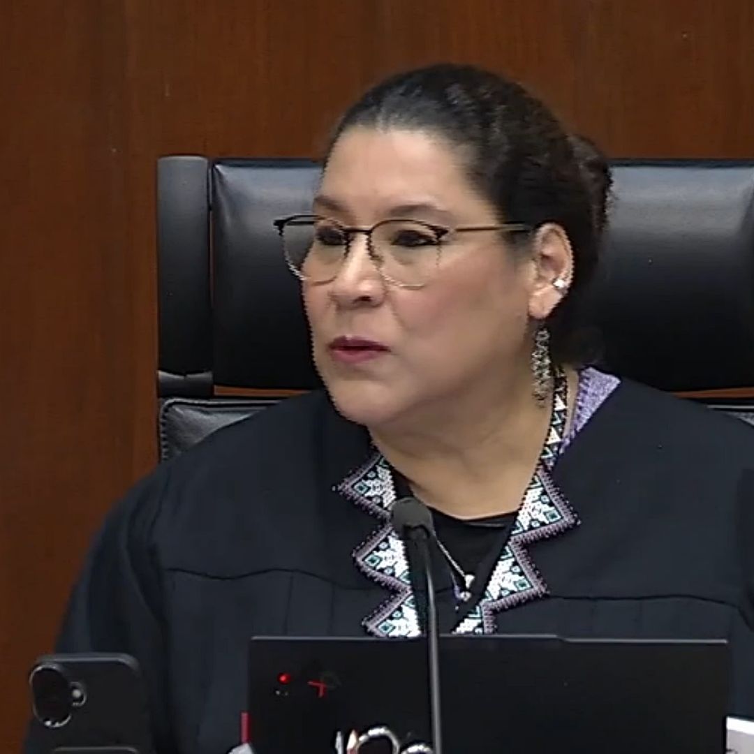 Lenia Batres en sesión del pleno de la SCJN el 10 de febrero de 2026. Foto: Captura de pantalla