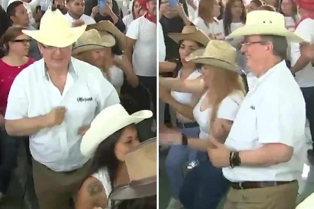 El excanciller Marcelo Ebrard causó gracia entre los asistentes de una Asamblea Informativa en Naucalpan al bailar No Rompas Mas de Caballo Dorado