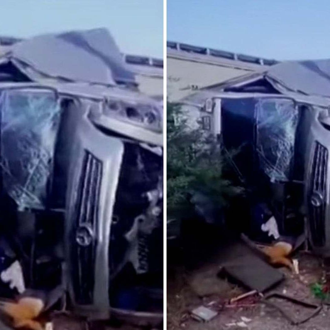 Impacto de tren contra autobús deja 6 muertos en Querétaro