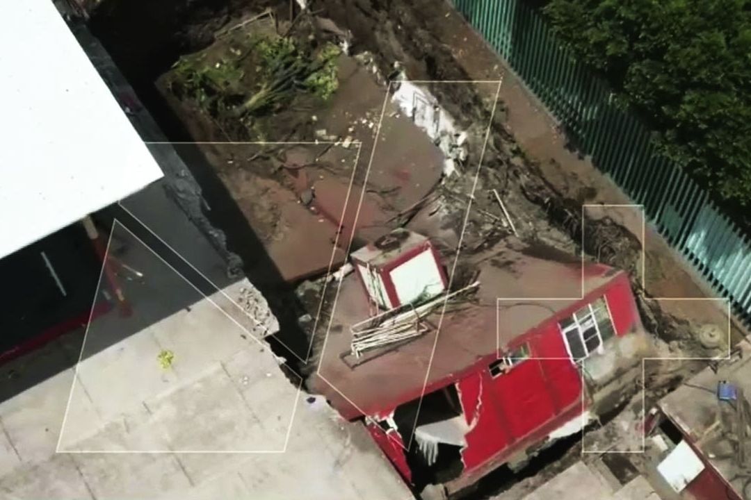 Un socavón se tragó parte de un gimnasio de box en un deportivo de la Gustavo A. Madero